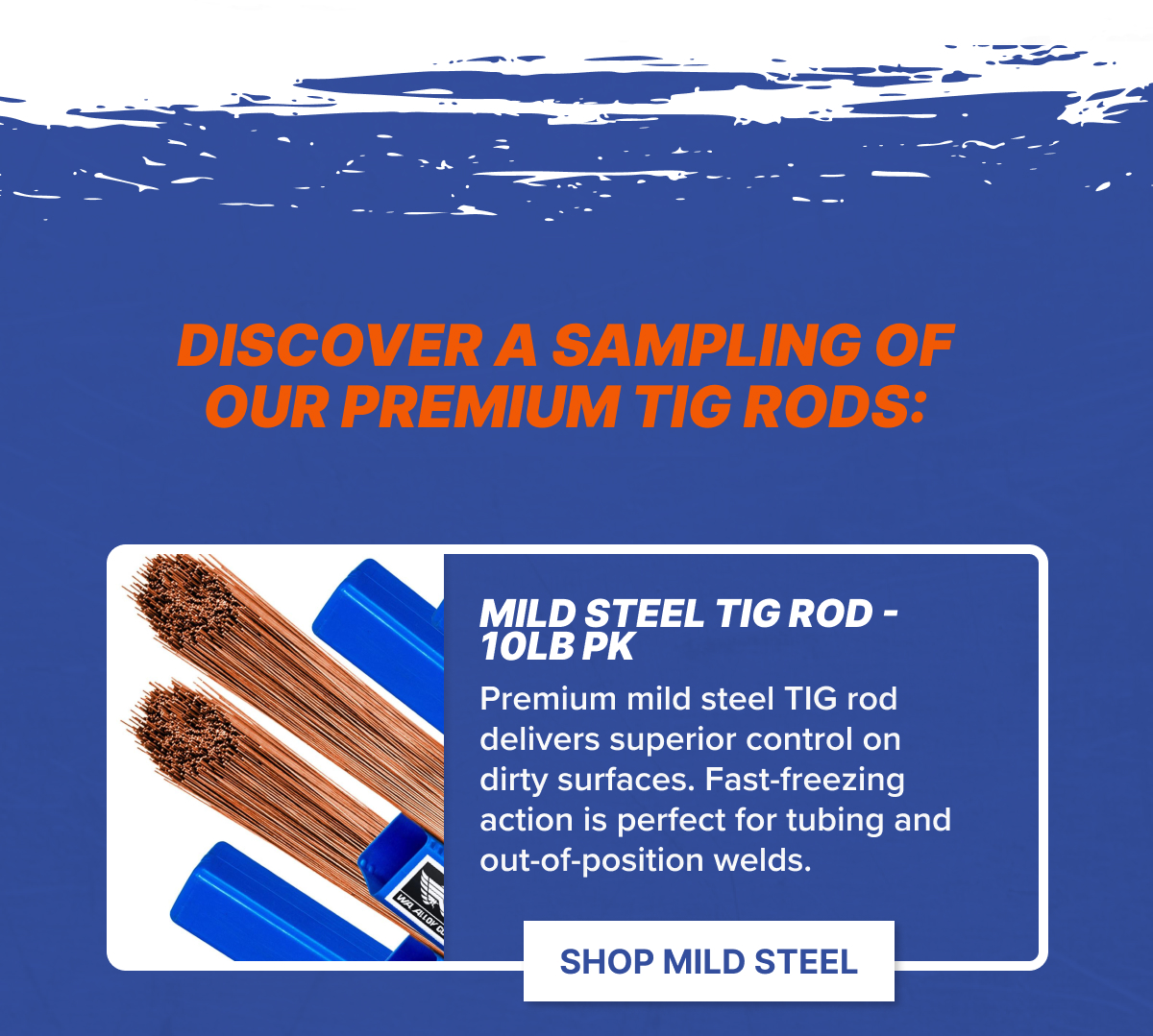 Mild Steel TIG Rod - 10lb PK