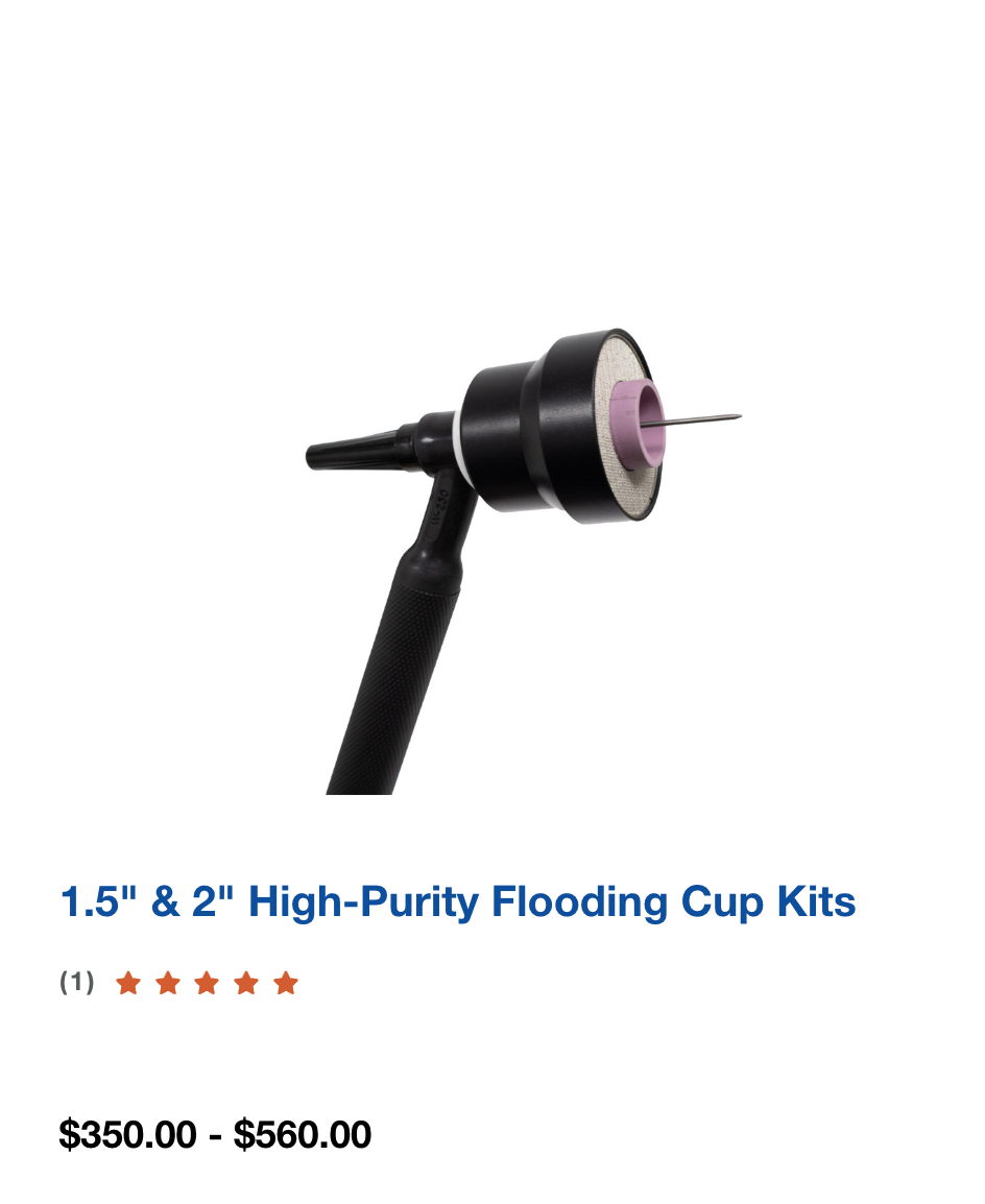 1.5" & 2" High-Purity Flooding Cup Kits