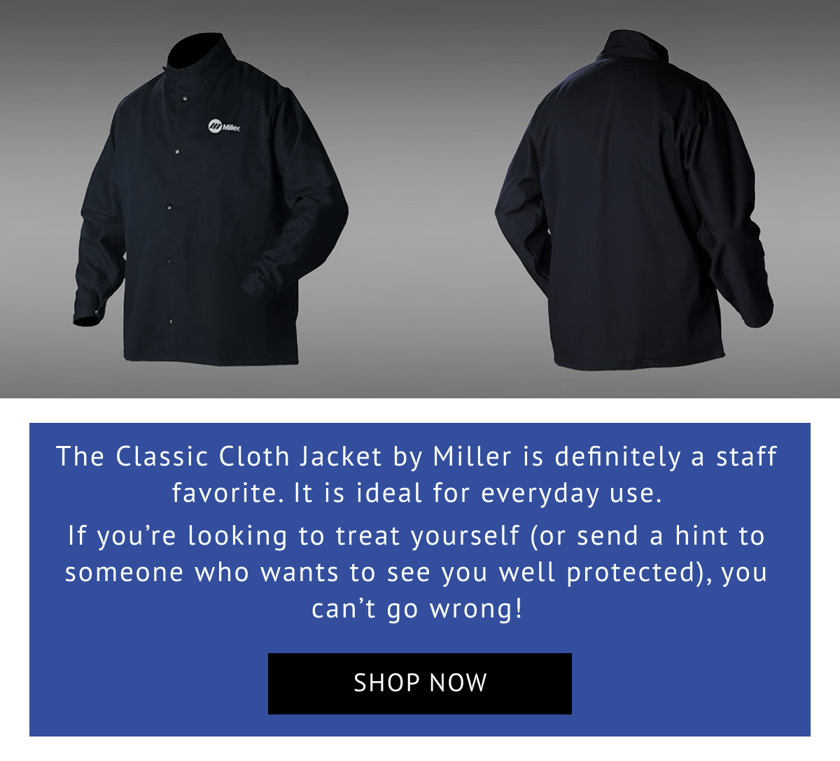 a classic miller welding jacket