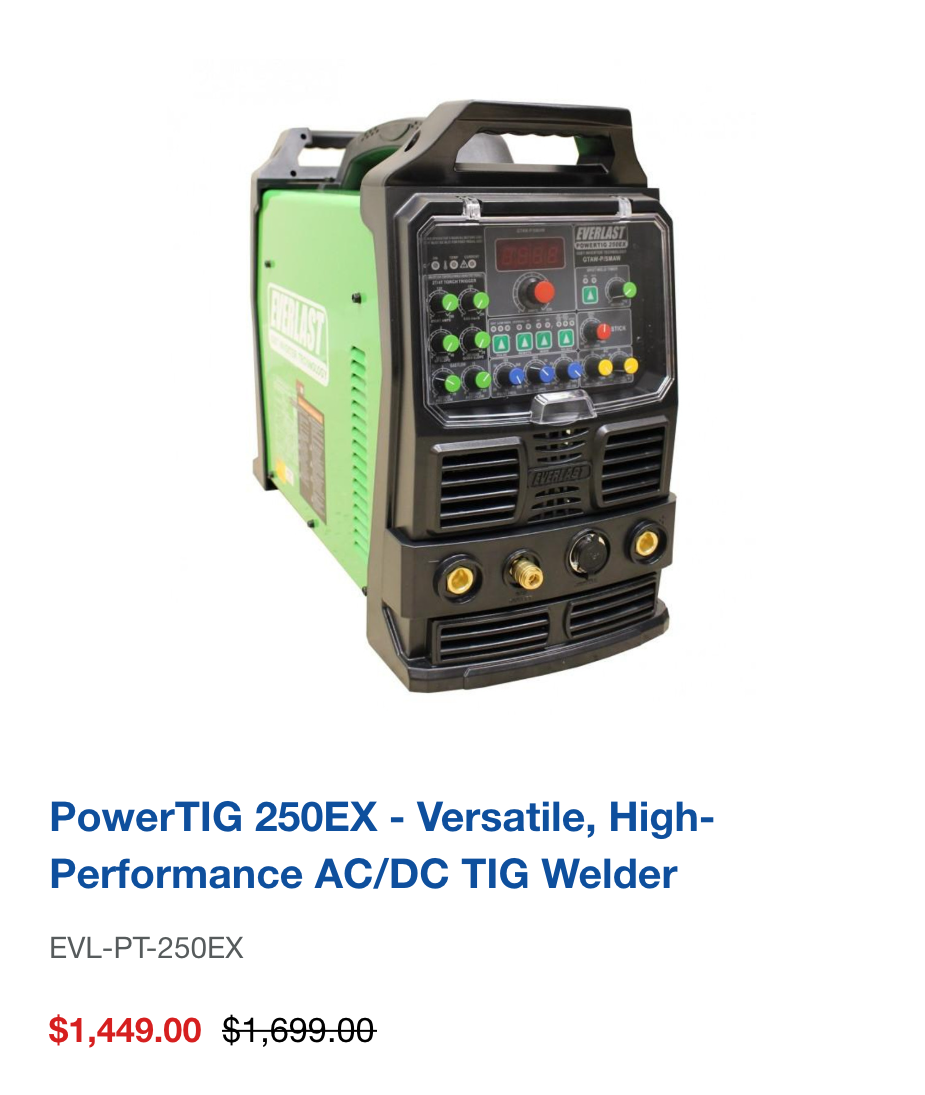 PowerTIG 250EX - Versatile, High-Performance AC/DC TIG Welder