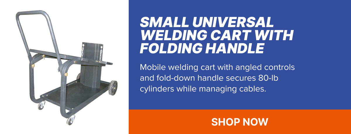 Small Universal Welding Cart w/ Folding Handle