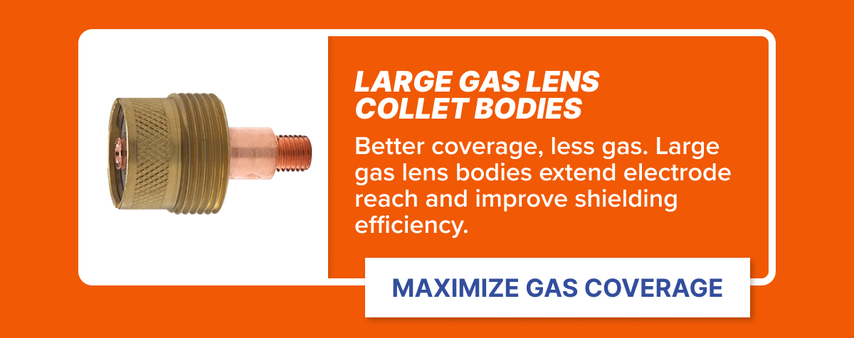 Large Gas Lens Collet Bodies