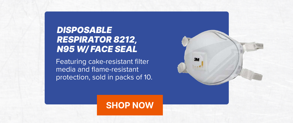 Disposable Respirator 8212, N95 w/Face Seal