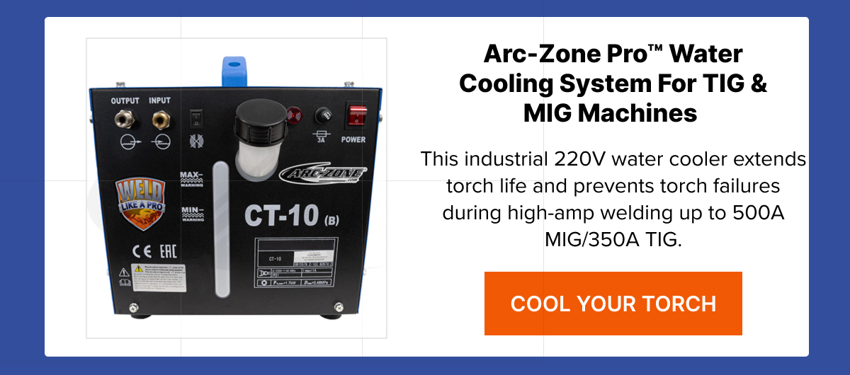 Arc-Zone Pro Water Cooling System for TIG & MIG Machines