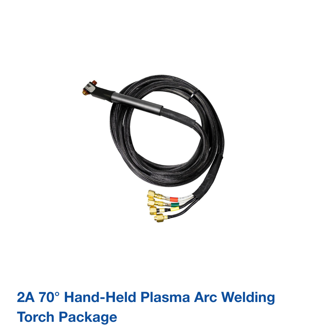 2A 70° Hand-Held Plasma Arc Welding Torch Package