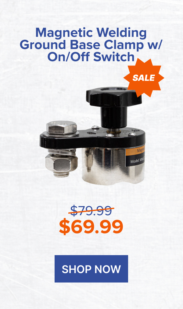 Magnetic Welding Ground Base Clamp w/ On/Off Switch