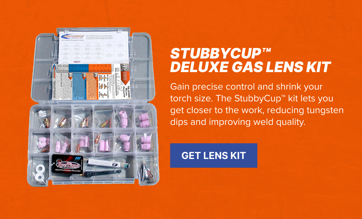 StubbyCup Deluxe Gas Lens Kit