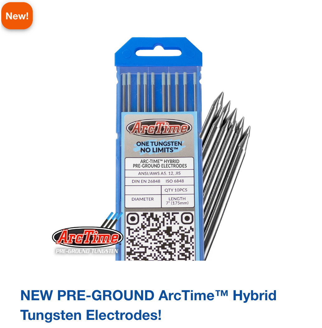 Arc-Zone® ArcTime™ Premium Hybrid Tungsten "One Tungsten, No Limits"