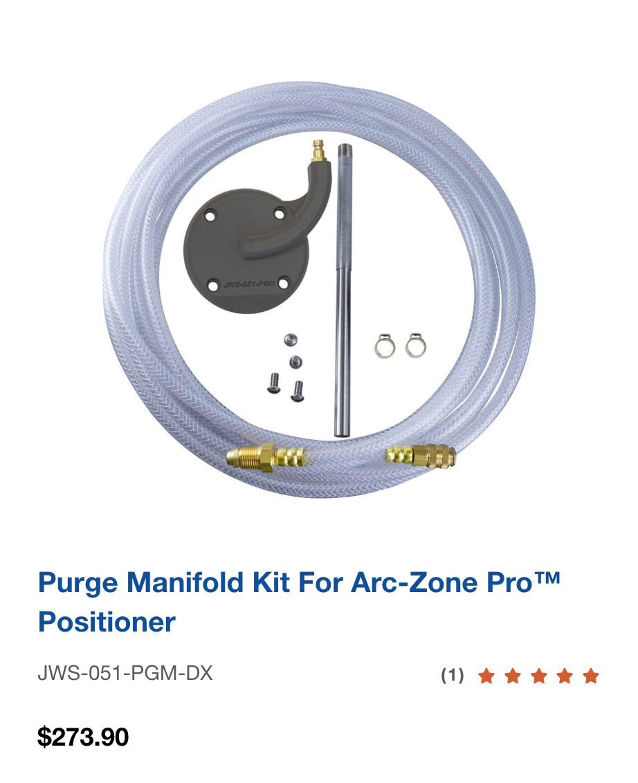 Purge Manifold Kit for Arc-Zone Pro™ Positioner