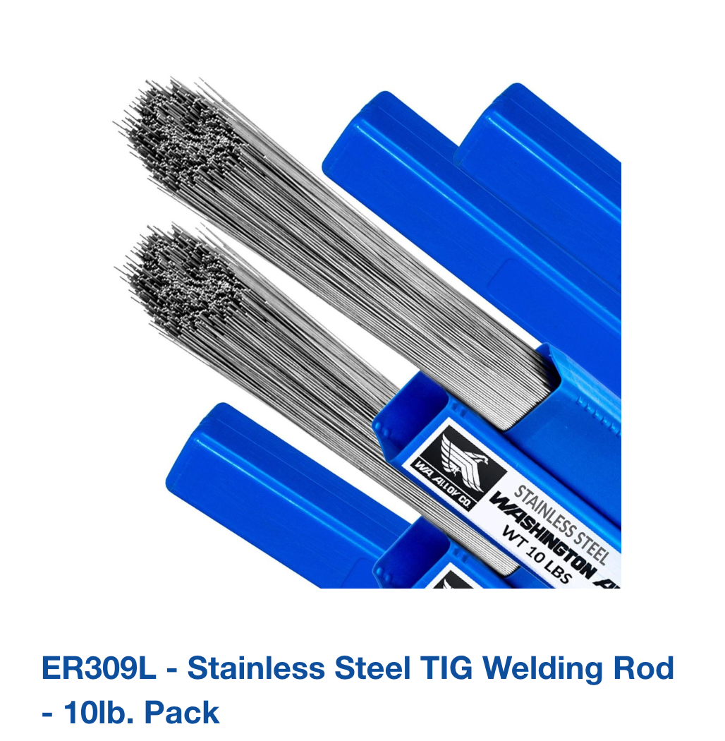 ER309L - Stainless Steel TIG Welding Rod - 10lb. Pack