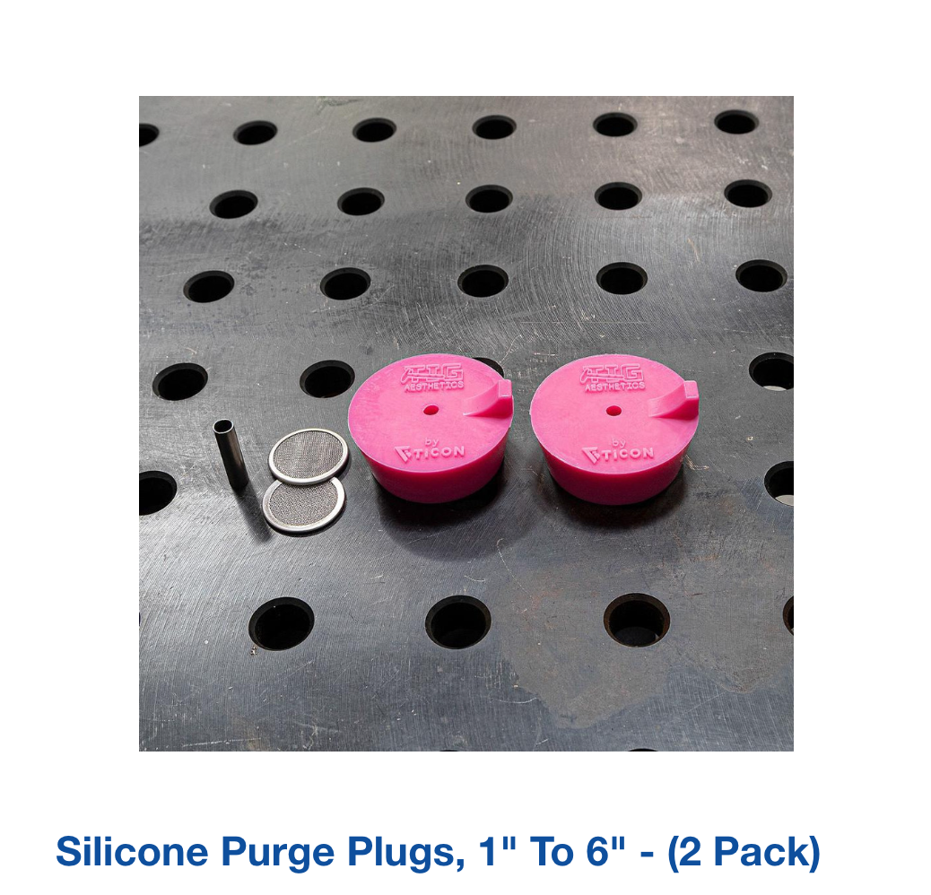 Silicone Purge Plugs, 1" to 6" - (2 Pack)