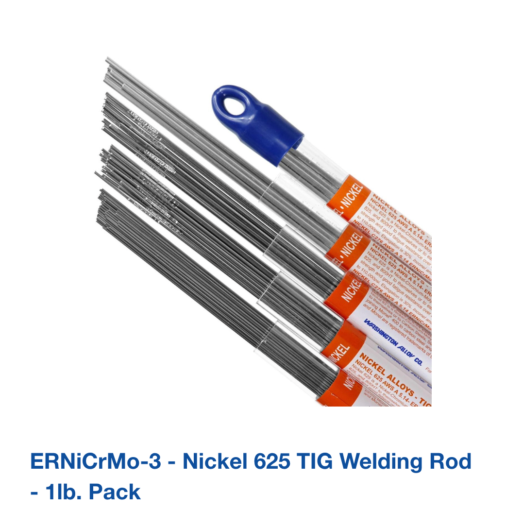 ERNiCrMo-3 - Nickel 625 TIG Welding Rod - 1lb. Pack