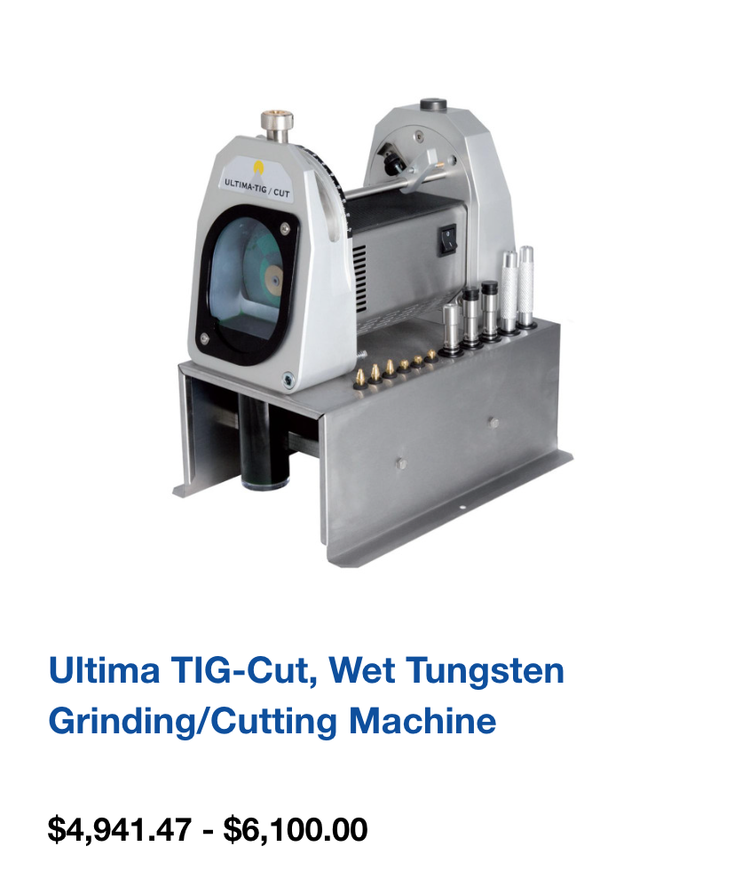 Ultima TIG-Cut, Wet Tungsten Grinding/Cutting Machine