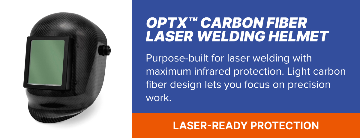 OptX™ Carbon Fiber Laser Welding Helmet