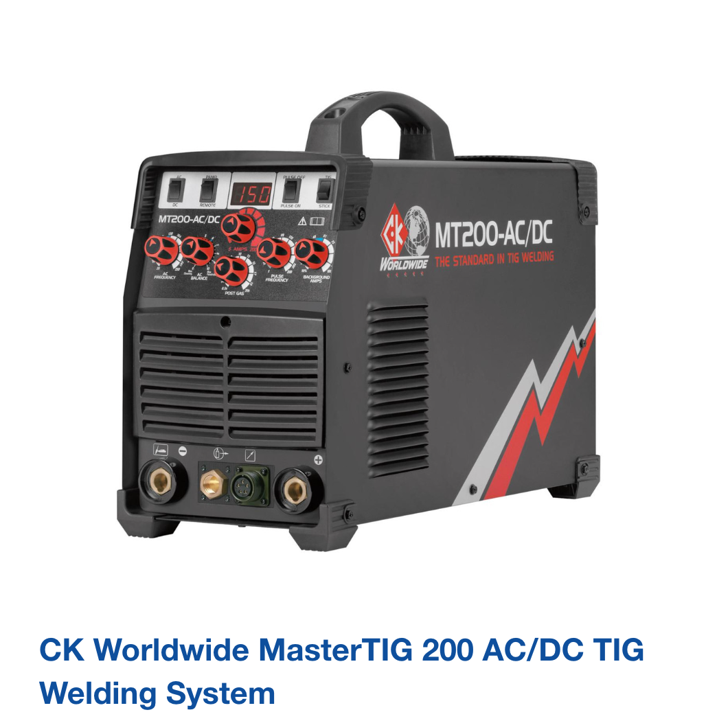 CK Worldwide MasterTIG 200 AC/DC TIG Welding System
