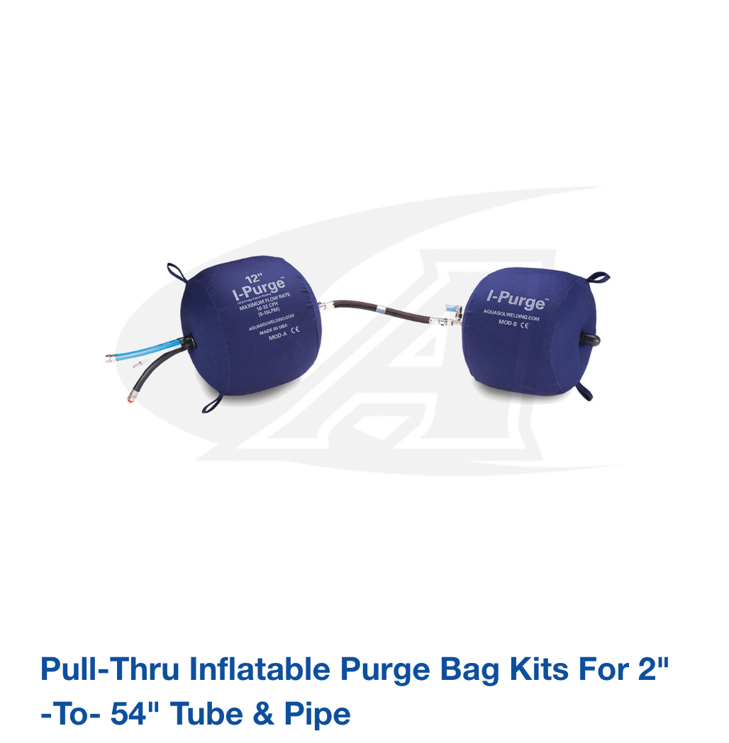 Pull-Thru Inflatable Purge Bag Kits For 2" -to- 54" Tube & Pipe
