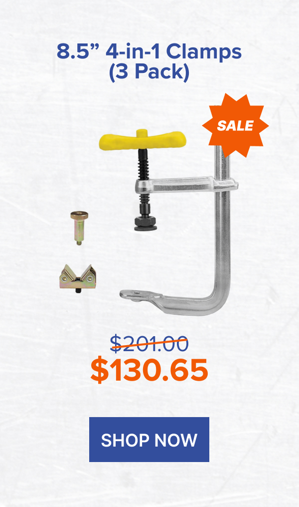 8.5” 4-in-1 Clamps (3 Pack)
