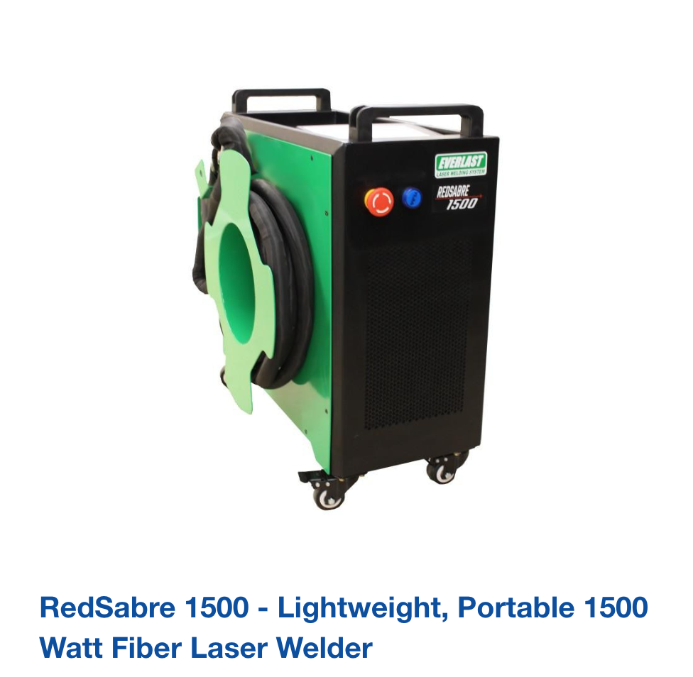 RedSabre 1500 - Lightweight, Portable 1500 Watt Fiber Laser Welder