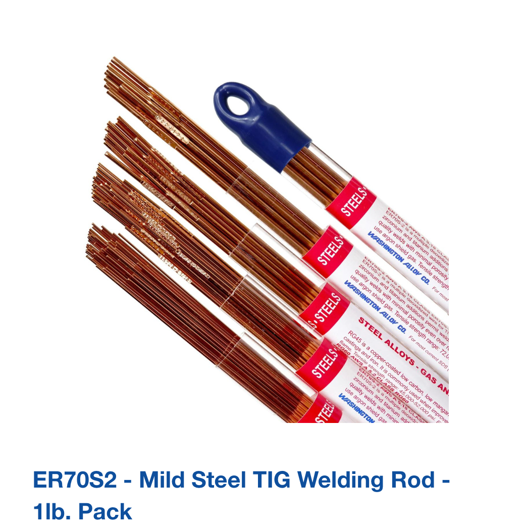 ER70S2 - Mild Steel TIG Welding Rod - 1lb. Pack
