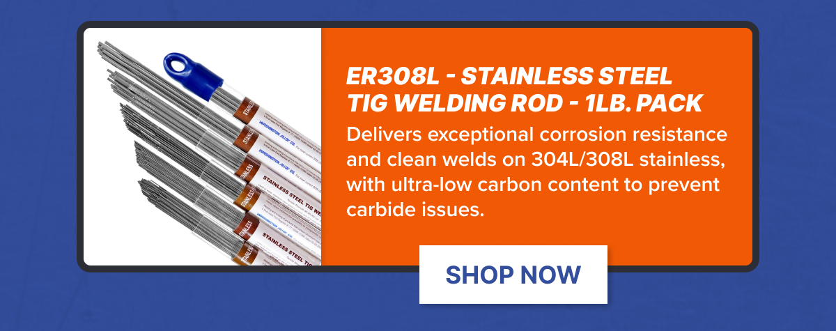 ER308L - Stainless Steel TIG Welding Rod - 1lb. Pack
