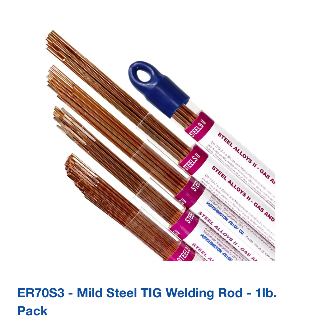 ER70S3 - Mild Steel TIG Welding Rod - 1lb. Pack