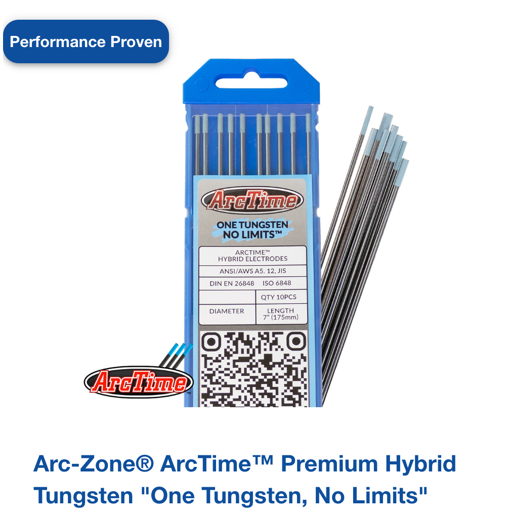 Arc-Zone® ArcTime™ Premium Hybrid Tungsten "One Tungsten, No Limits"