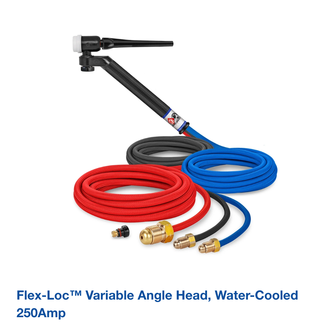 Flex-Loc™ Variable Angle Head, Water-Cooled 250Amp