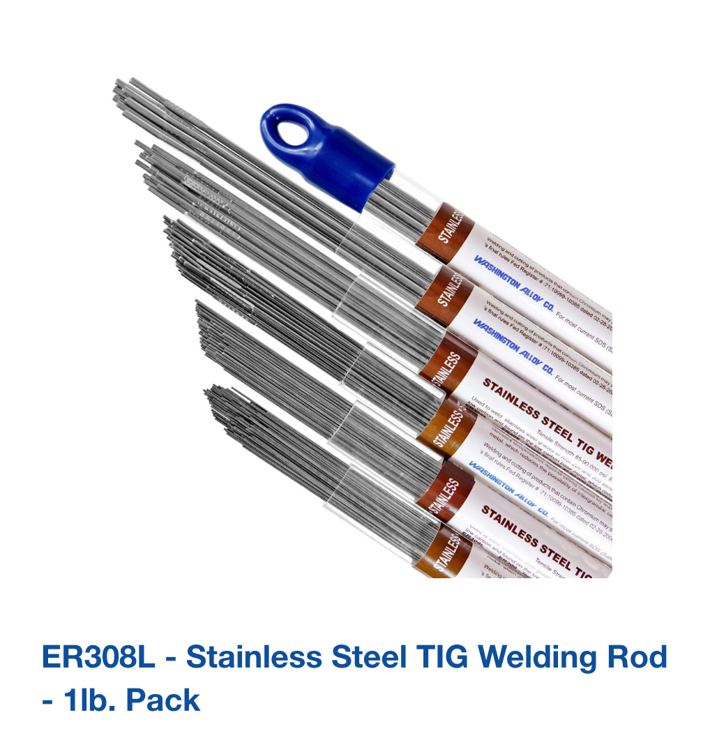 ER308L - Stainless Steel TIG Welding Rod - 1lb. Pack
