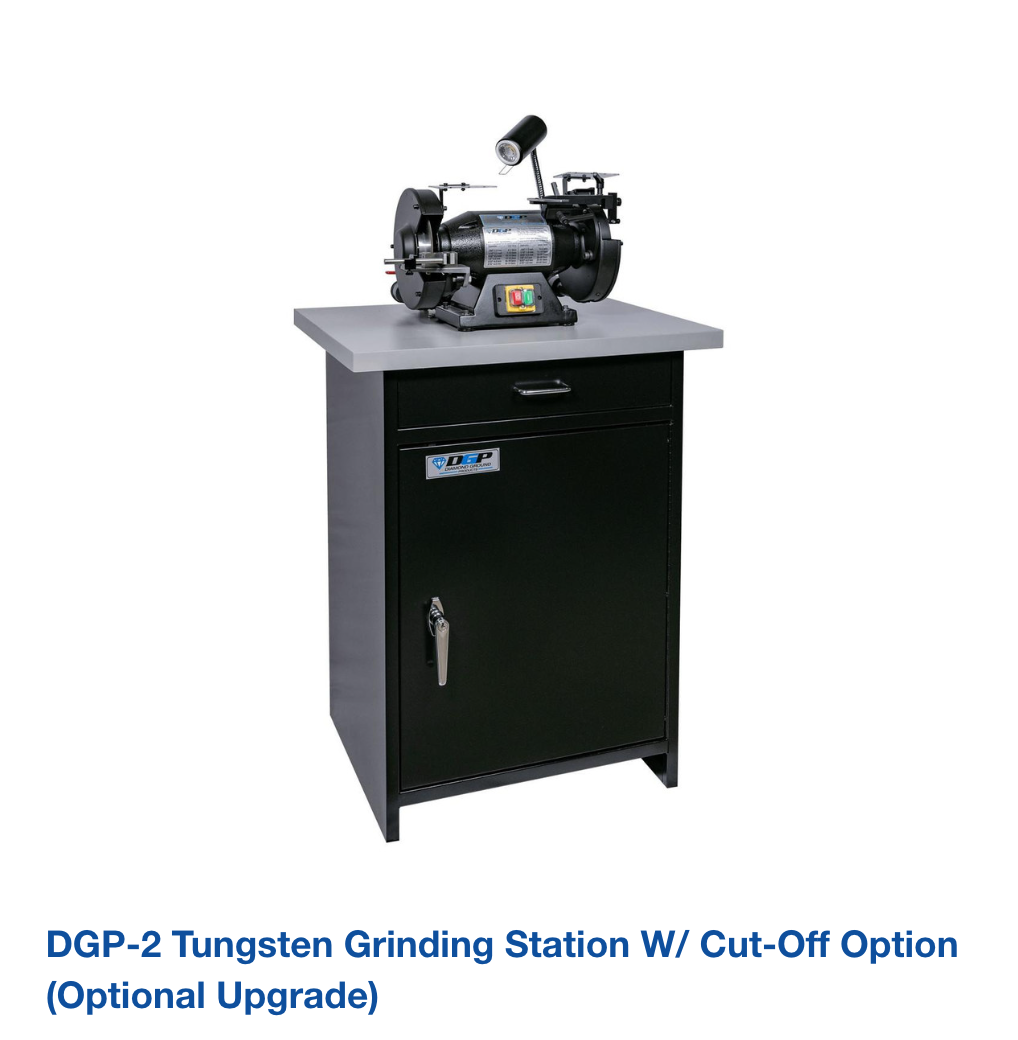 DGP-2 Tungsten Grinding Station w/ Cut-Off Option (Optional Upgrade)