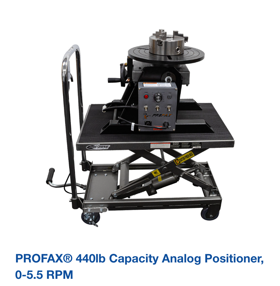 PROFAX® 440lb Capacity Analog Positioner, 0-5.5 RPM