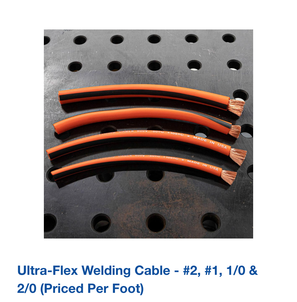 Ultra-Flex Welding Cable - #2, #1, 1/0 & 2/0 (Priced Per Foot)
