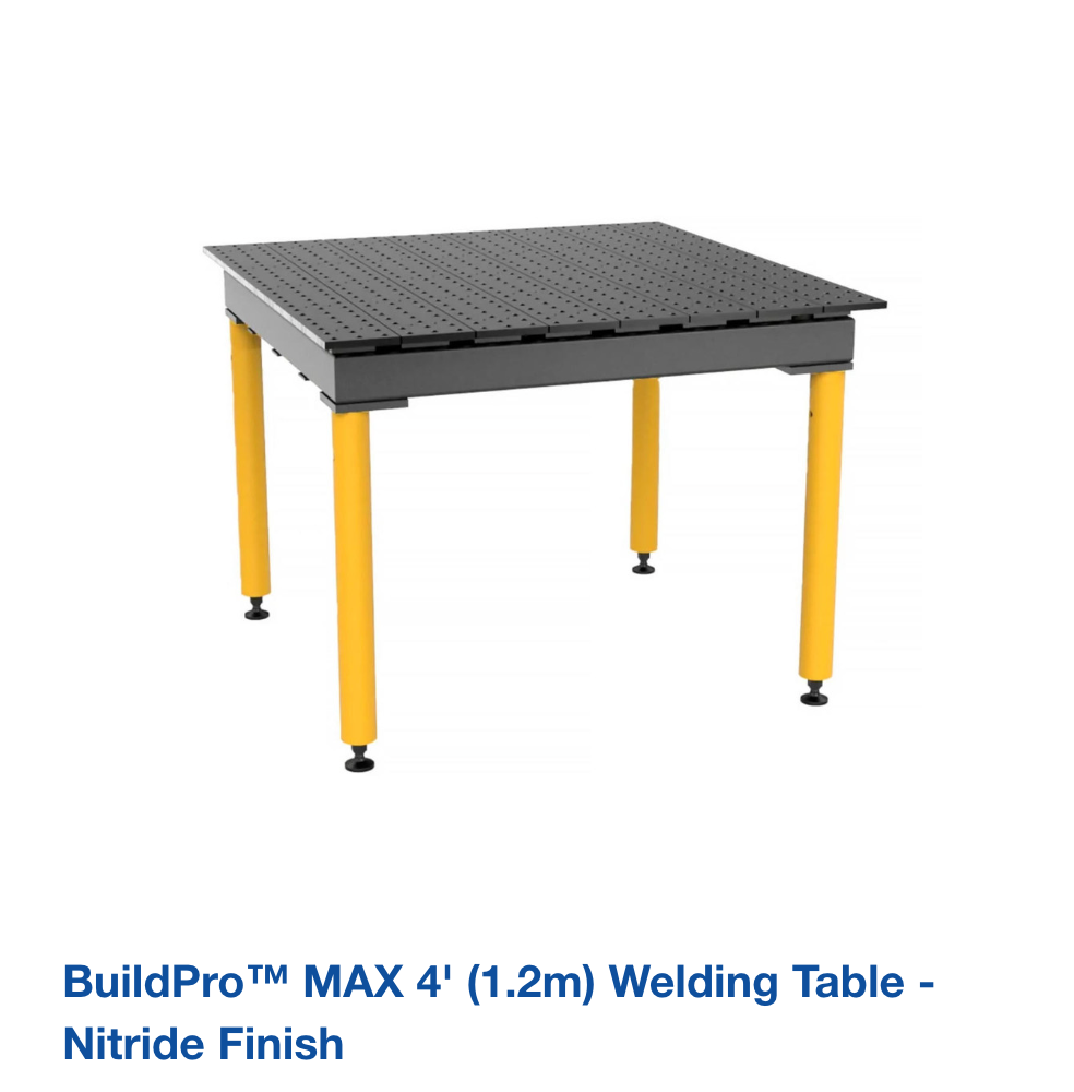 BuildPro™ MAX 4' (1.2m) Welding Table - Nitride Finish
