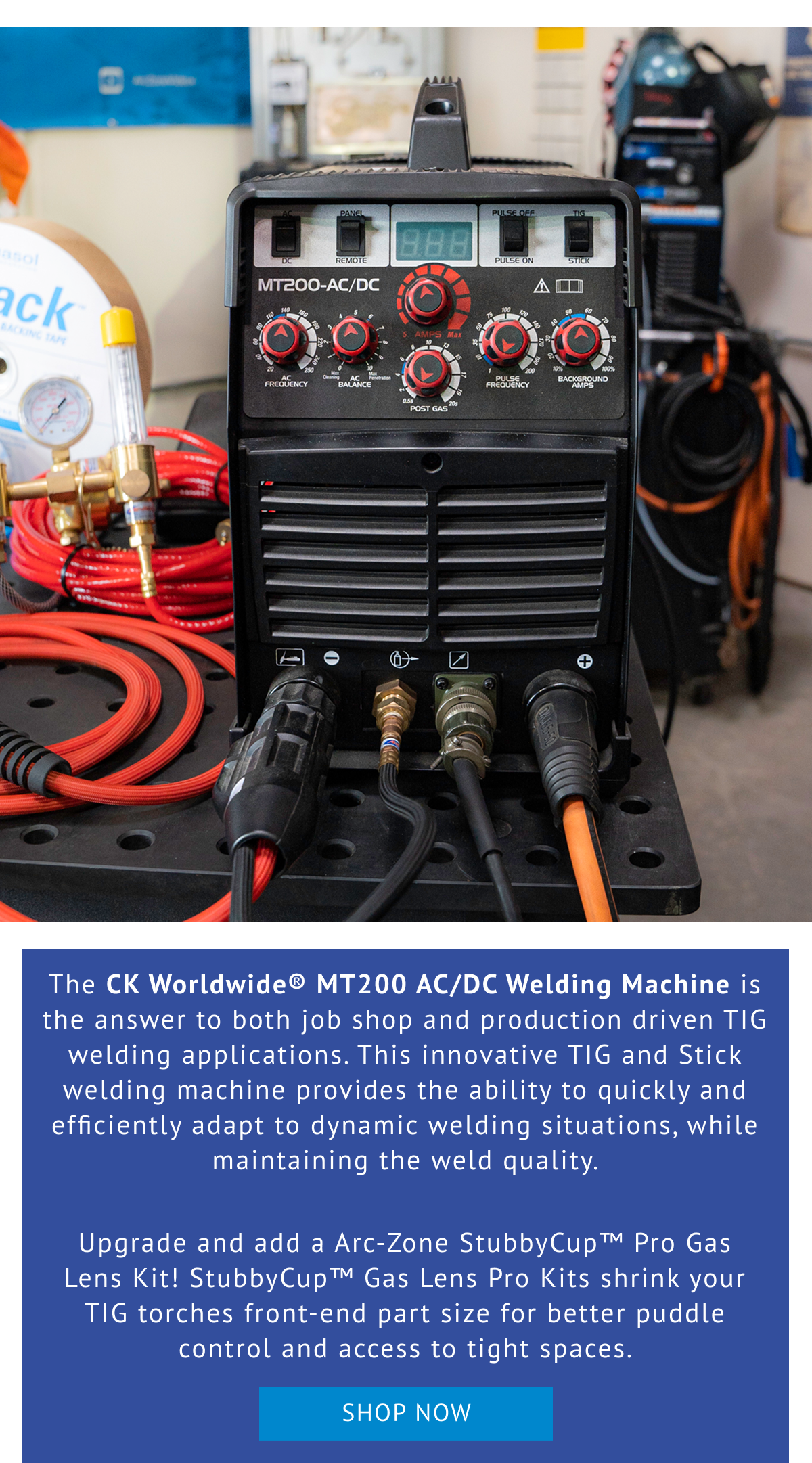 CK Worldwide MasterTIG 200 AC/DC TIG Welding System