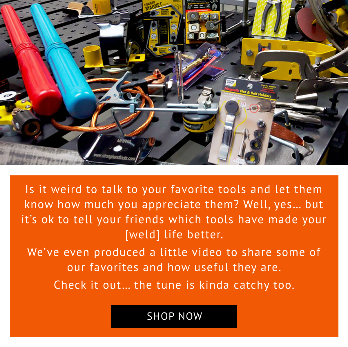 variety of welding accessories