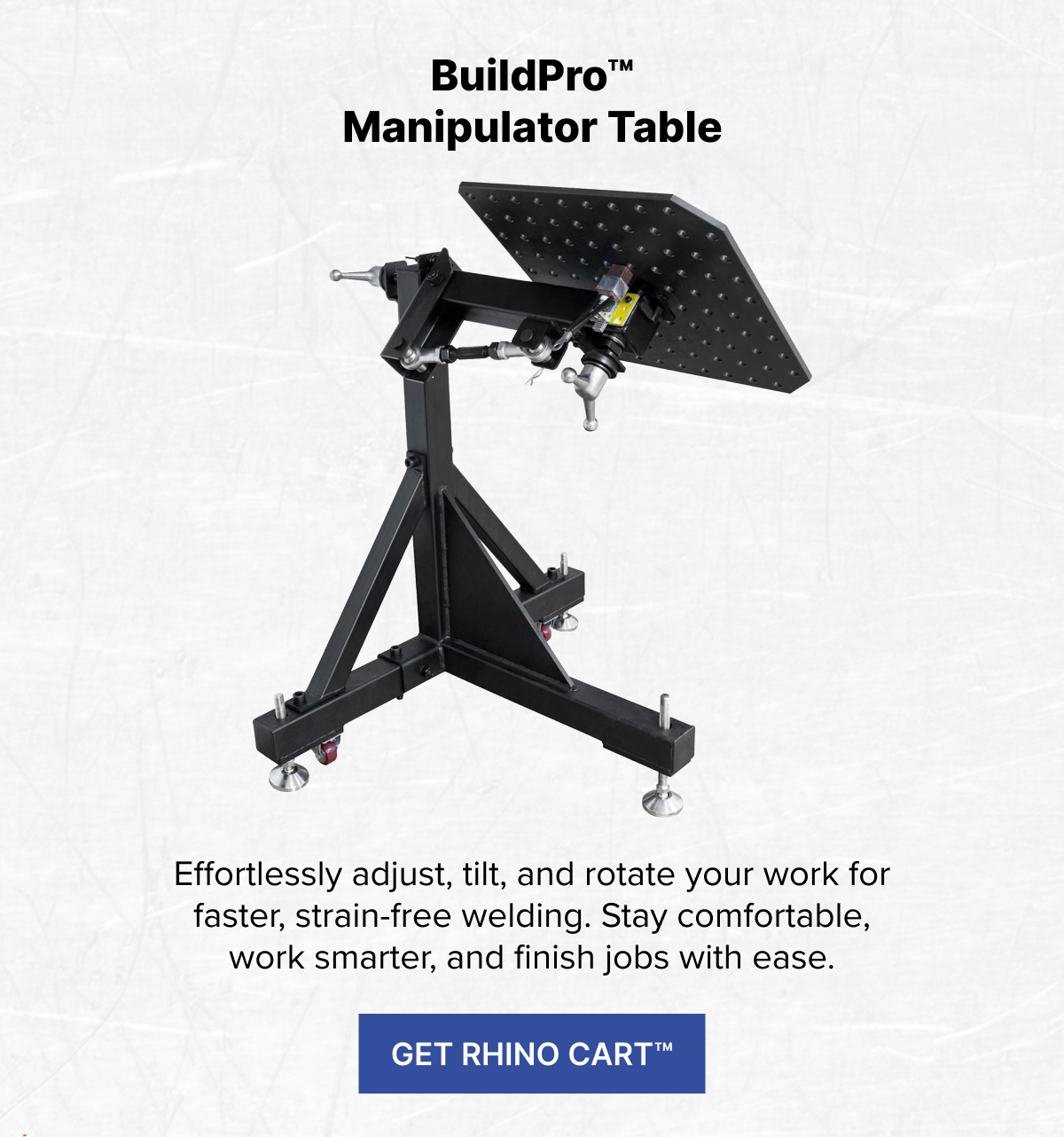 BuildPro Manipulator Table