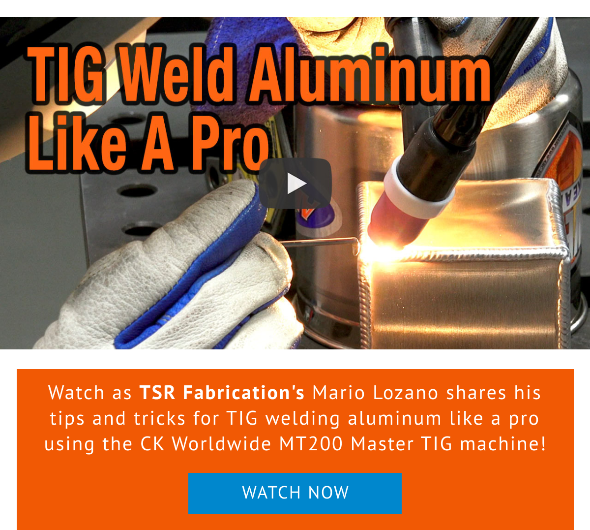 TIG Weld Aluminum Like A Pro [CK-MT200 Master TIG]