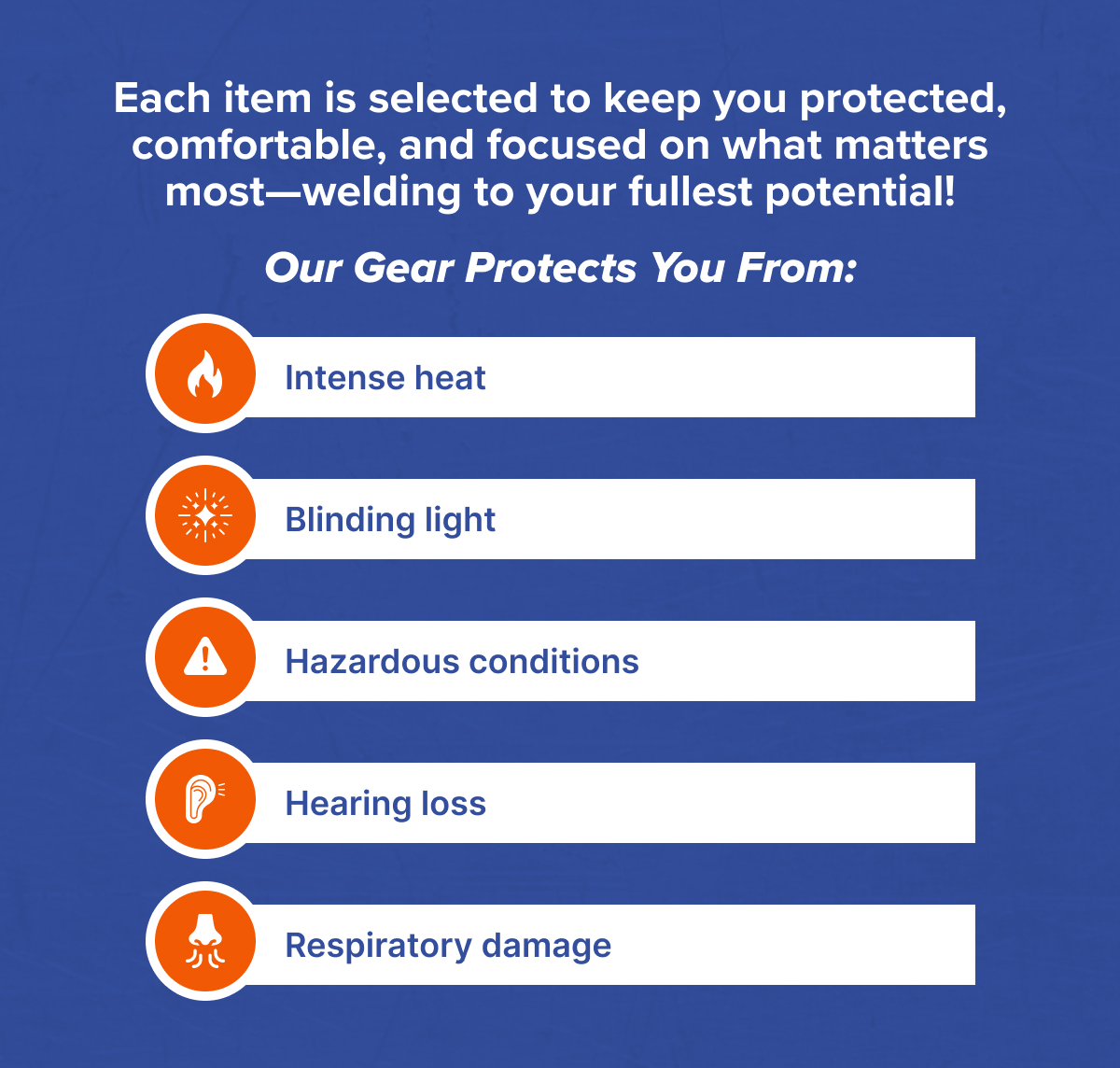 Each item is selected to keep you protected, comfortable, and focused on what matters