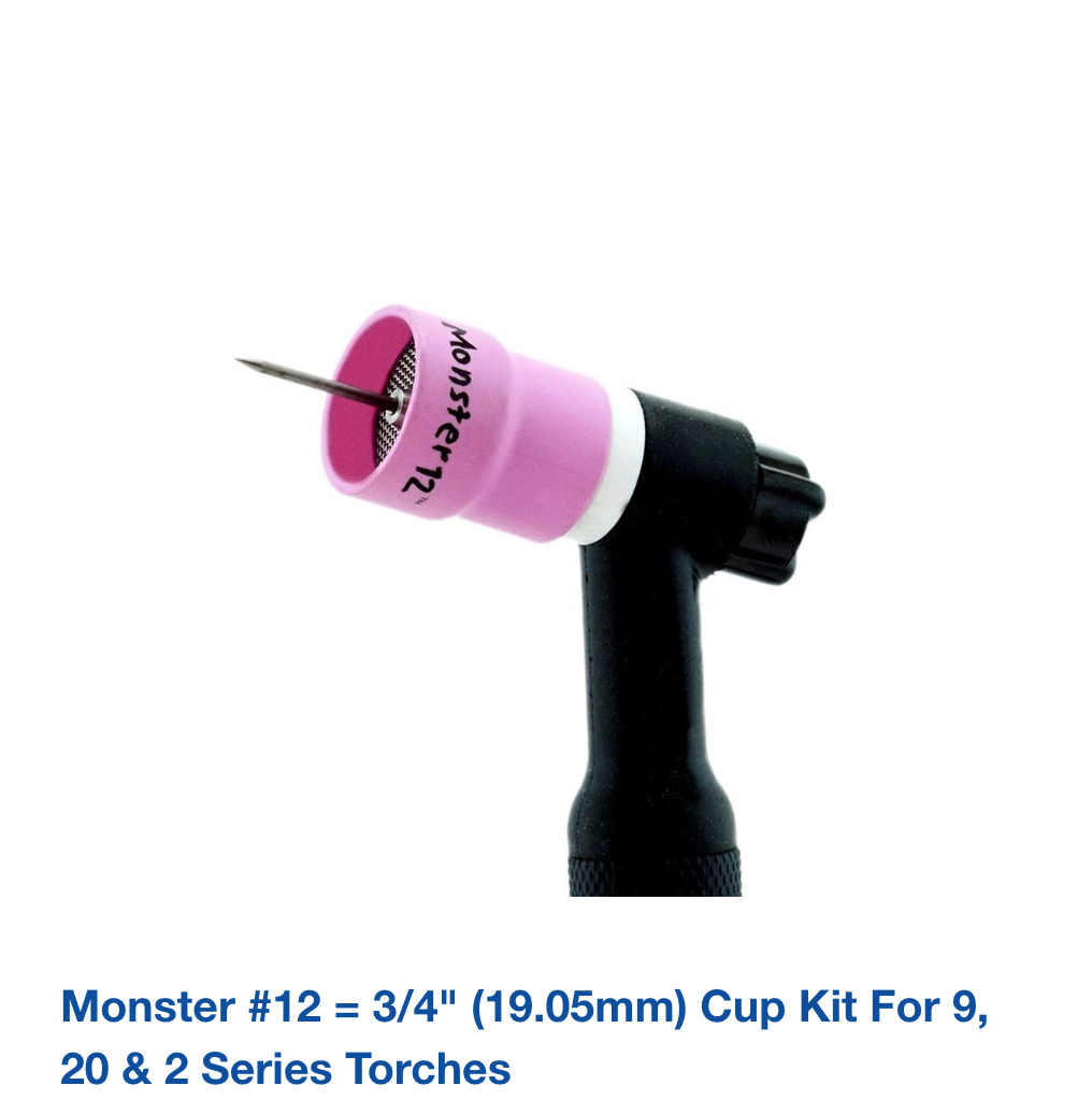 Monster #12 = 3/4" (19.05mm) Cup Kit for 9, 20 & 2 Series Torches