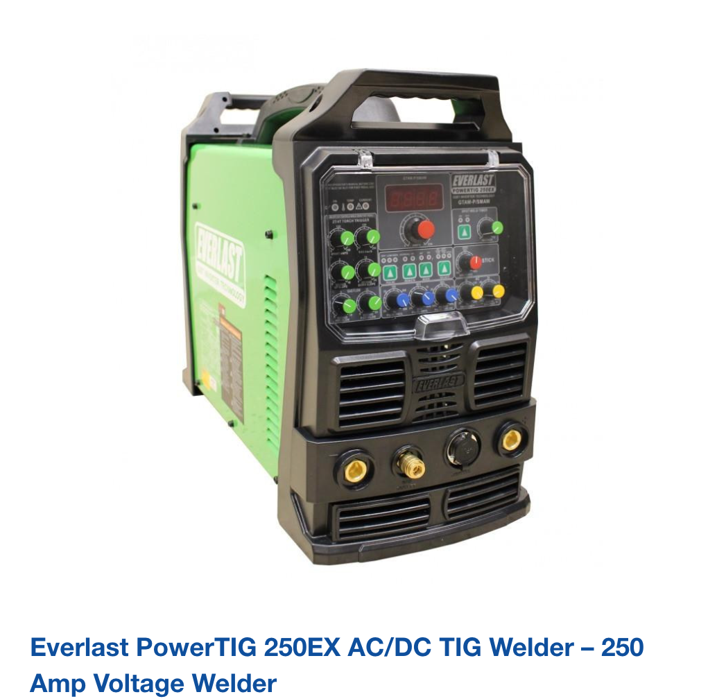 Everlast PowerTIG 250EX AC/DC TIG Welder – 250 Amp Voltage Welder
