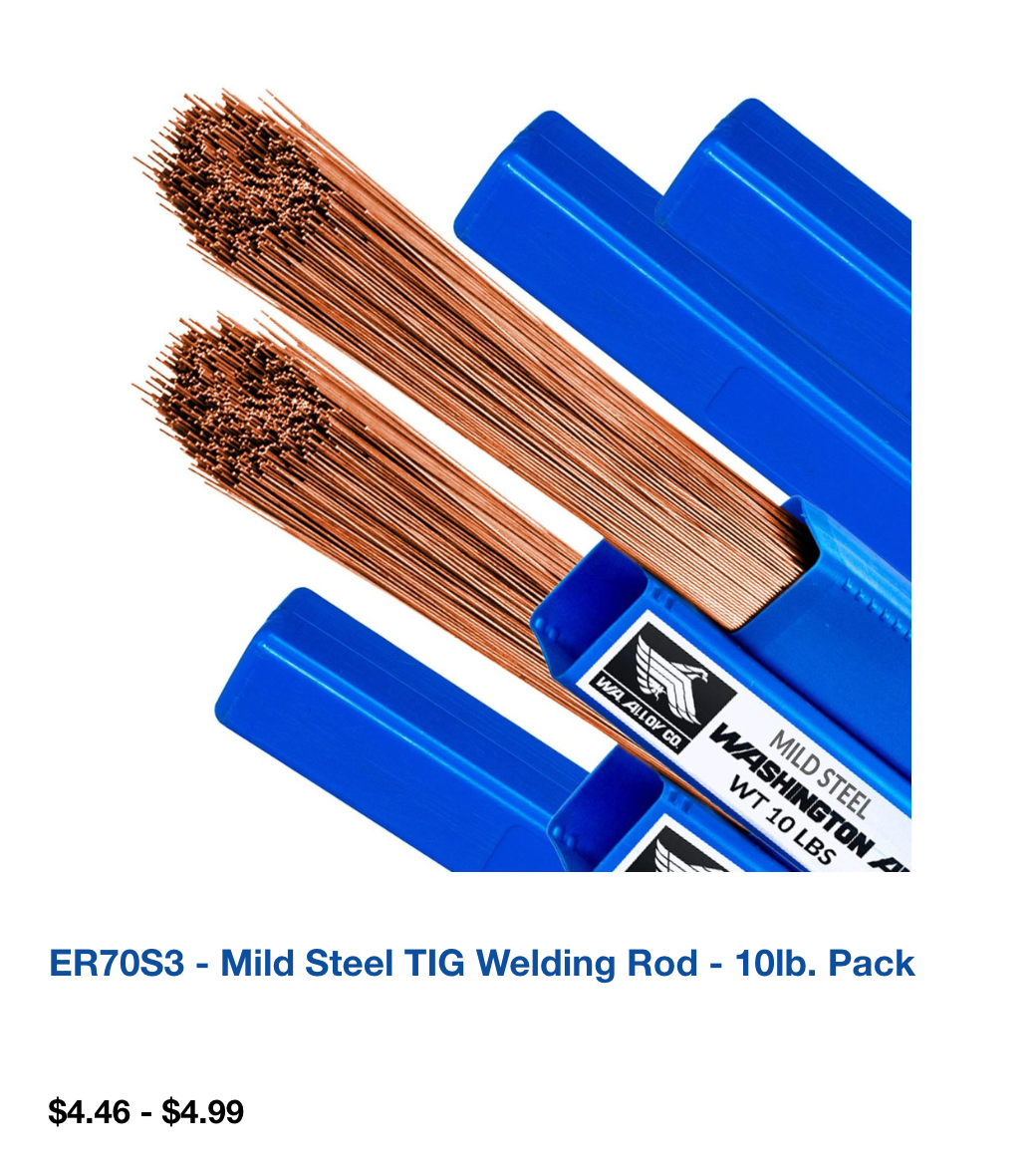 ER70S3 - Mild Steel TIG Welding Rod - 10lb. Pack