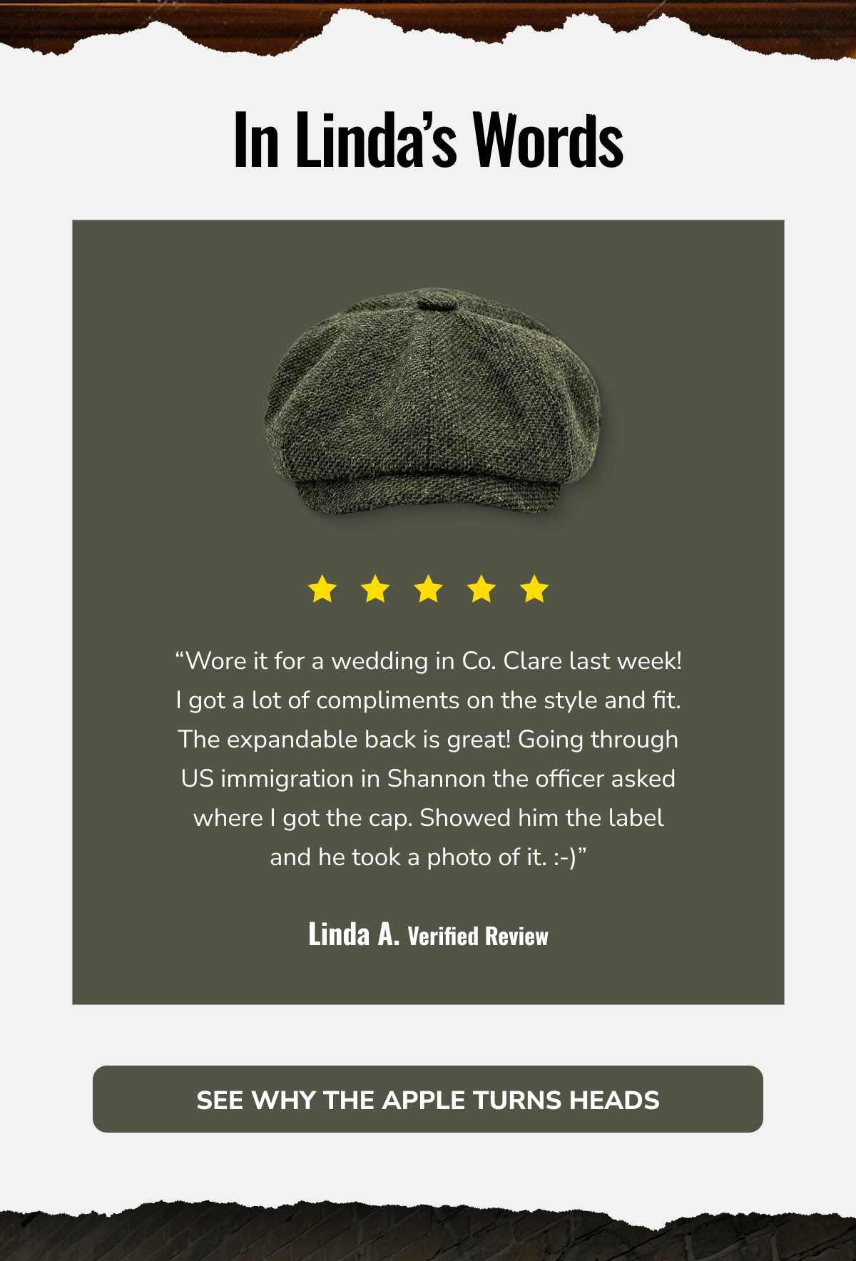 See Why The Apple Turns Heads - Peaky Hat