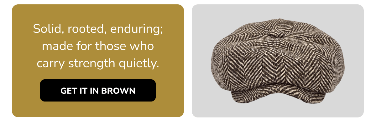 Get It In Brown - The Mourning Tweed - Peaky Hat