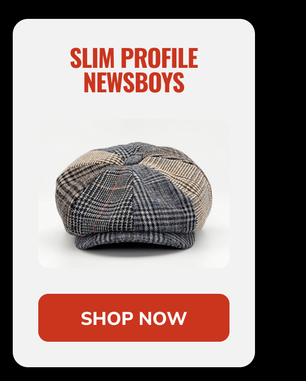 Shop Now (Slim Profile Newboys) - Peaky Hat