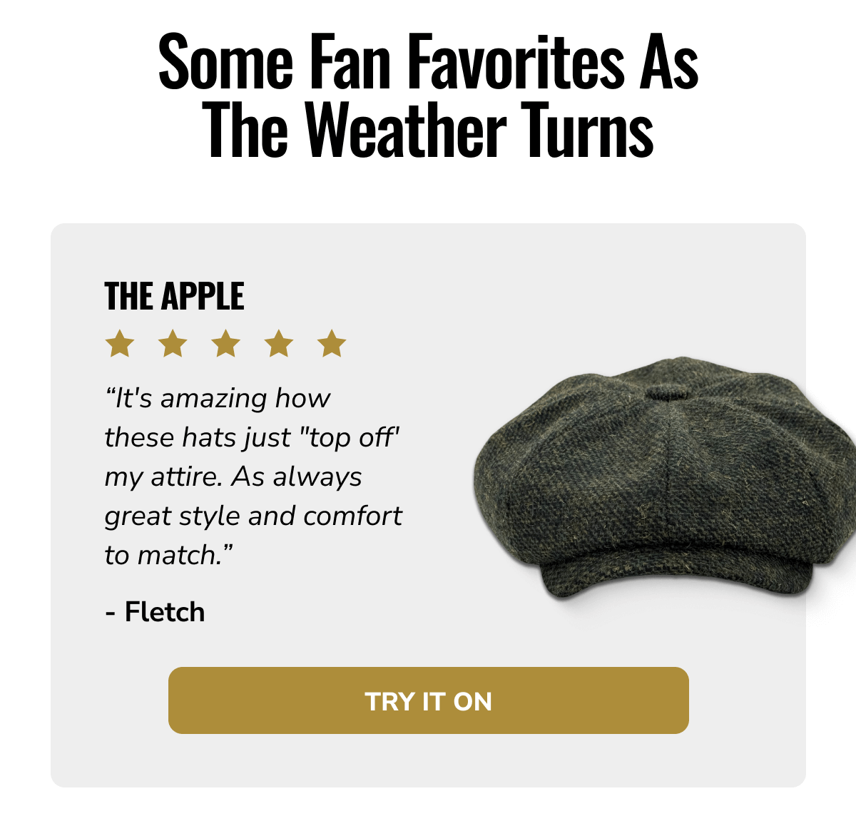 Try It On - Peaky Hat