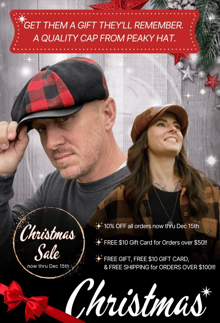 Get them a gift they'll remember. A quality cap from Peaky Hat.