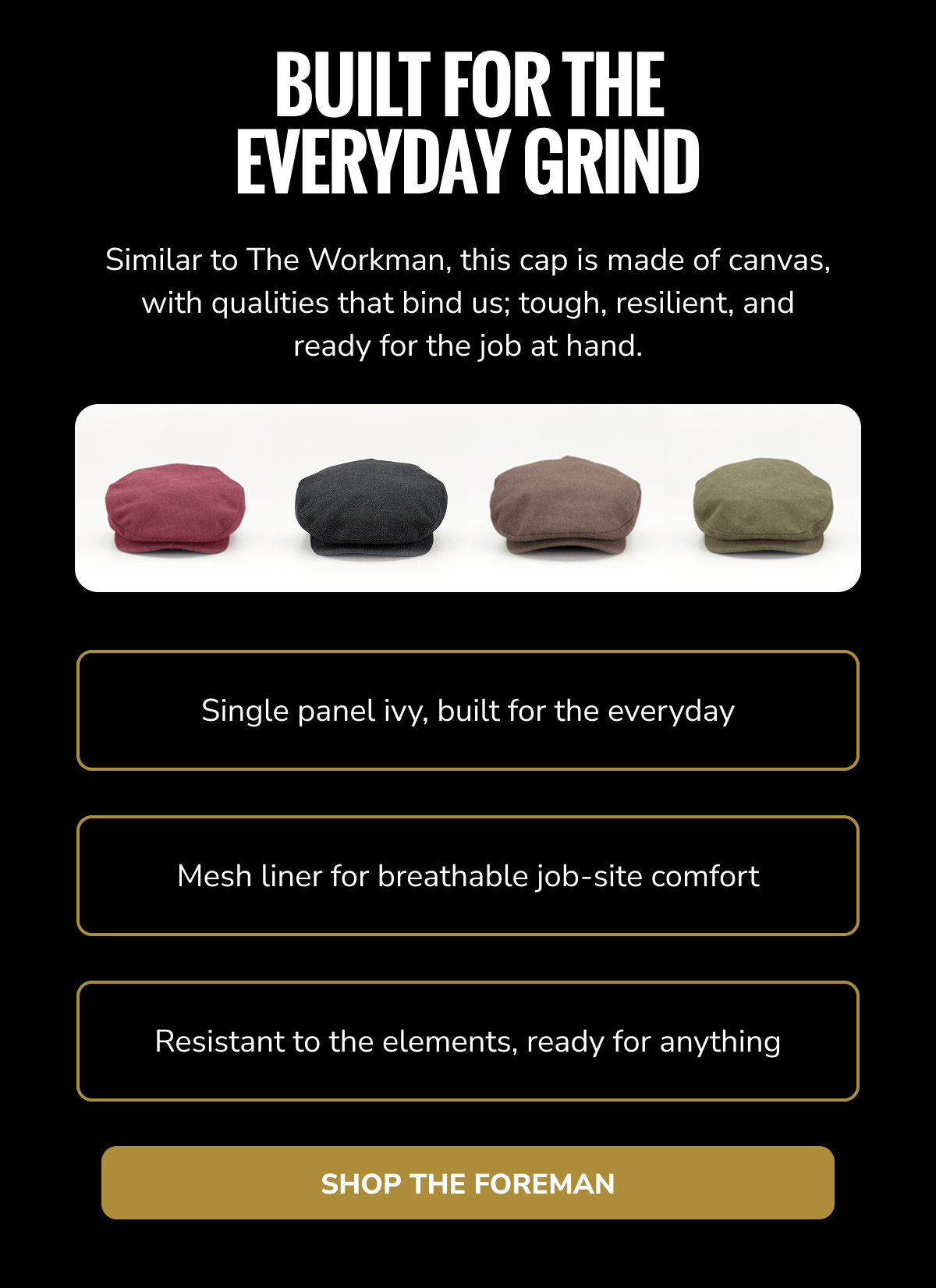 Shop The Foreman - Peaky Hat