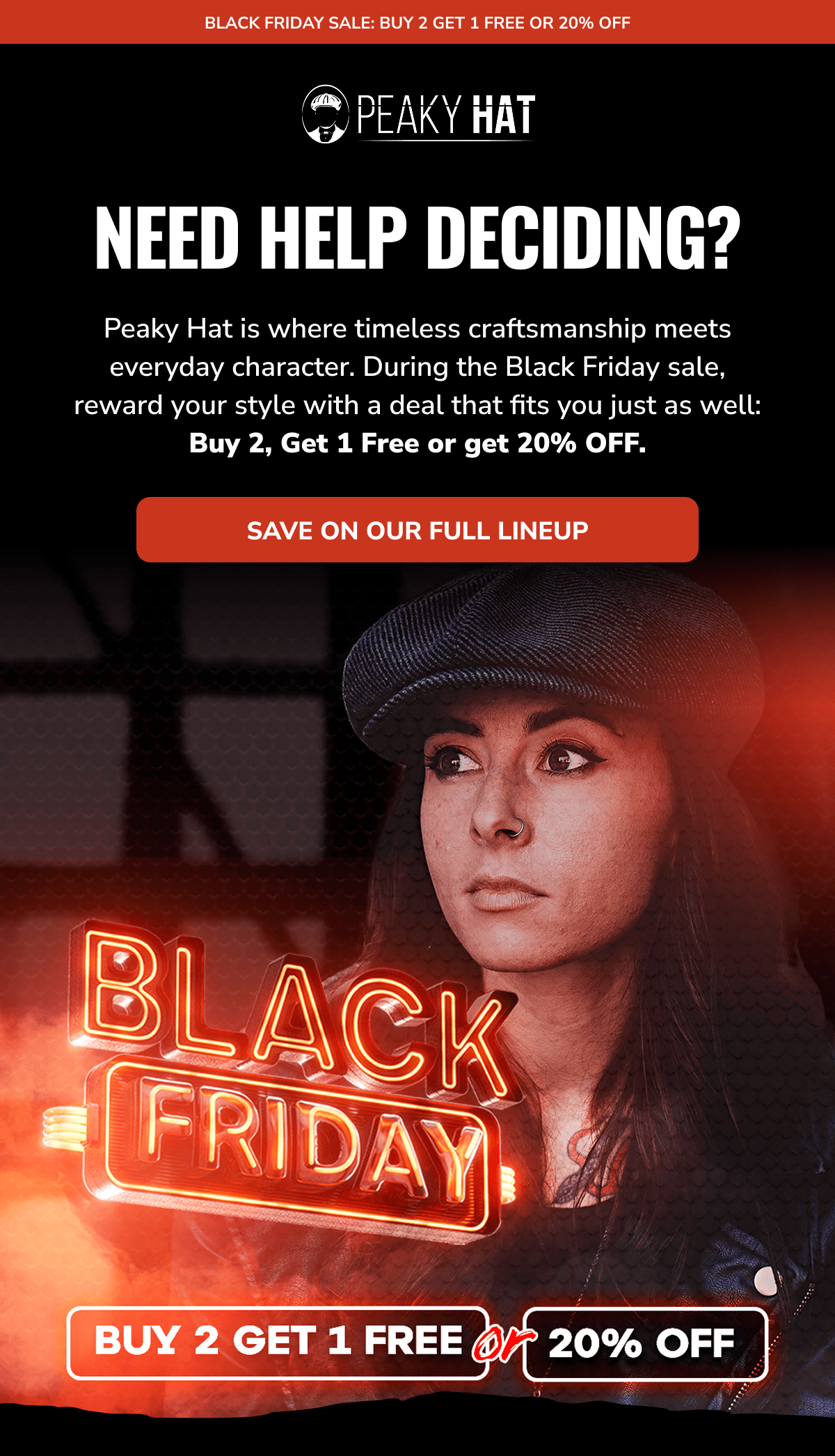 Save On Our Full Lineup - Peaky Hat