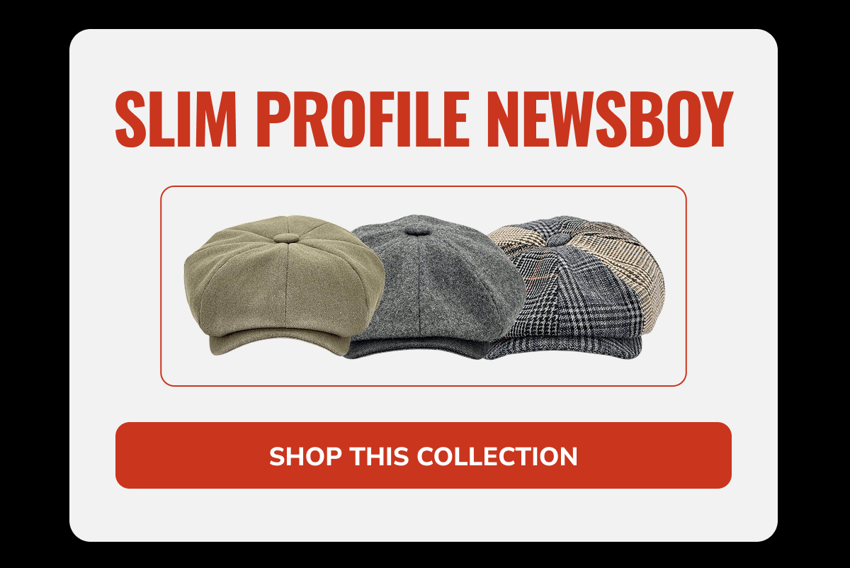 Shop This Collection (Slim Profile Newsboy) - Peaky Hat