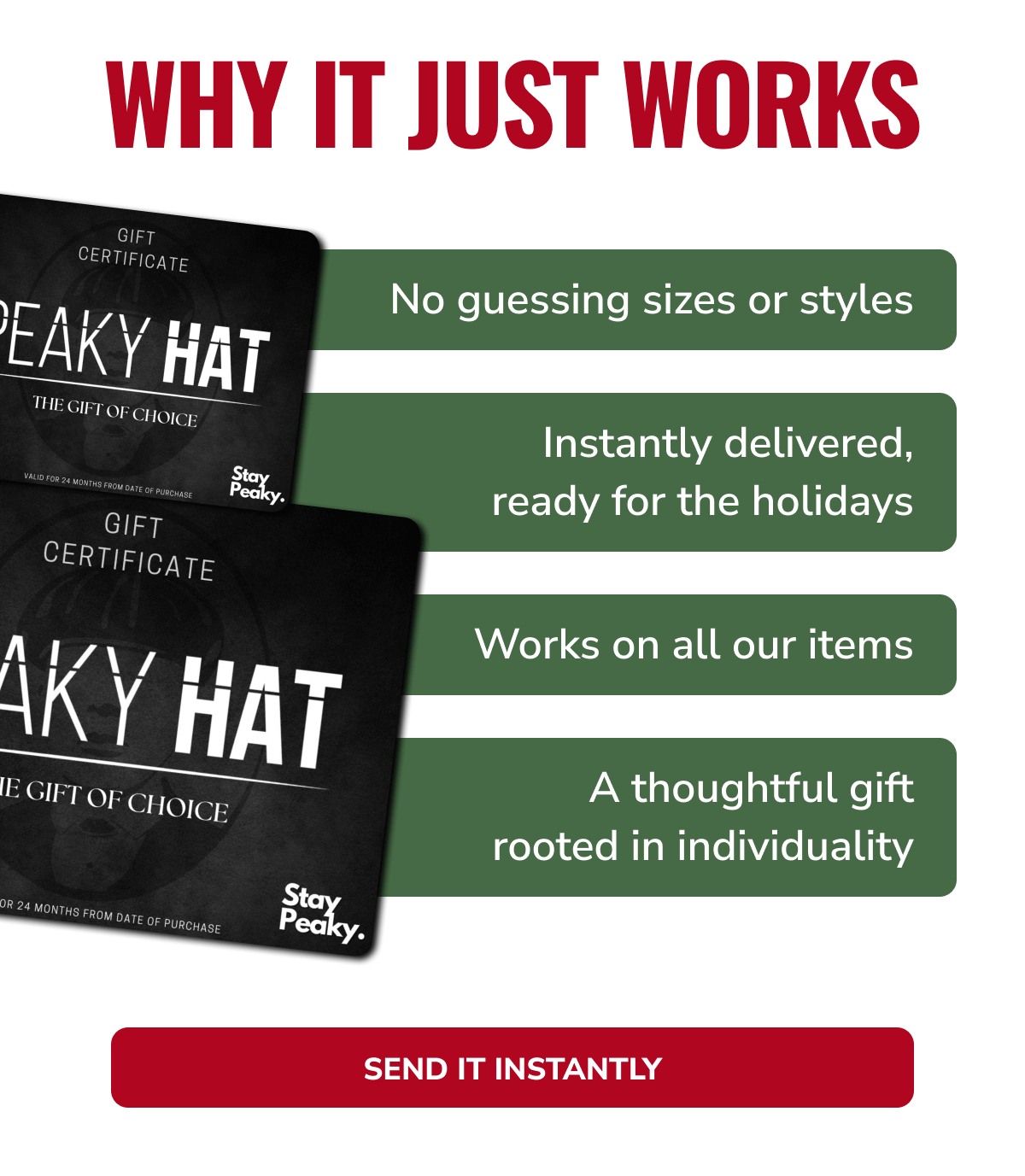 Send It Instantly - Peaky Hat