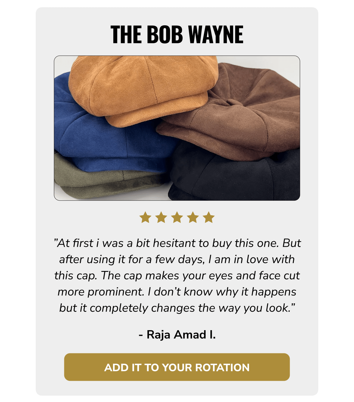 Add It To Your Rotation (The Bob Wayne) - Peaky Hat